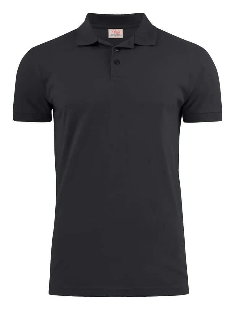Surf Stretch Polo Pique Herren - Schwarz