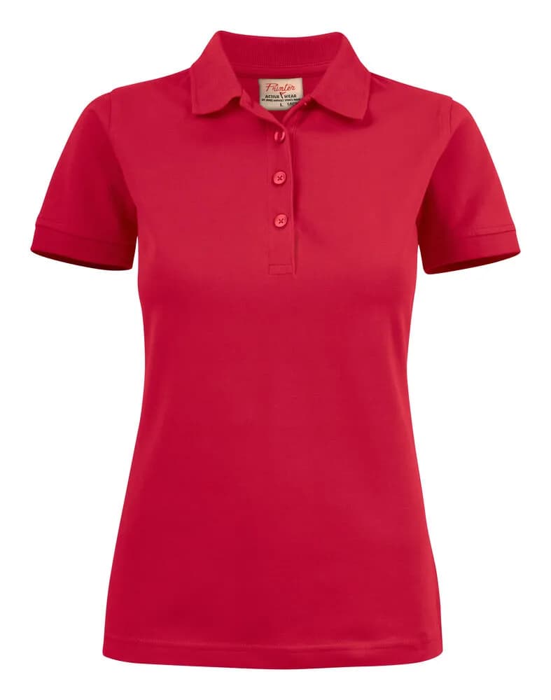 Surf Stretch Polo Pique Damen - Rot