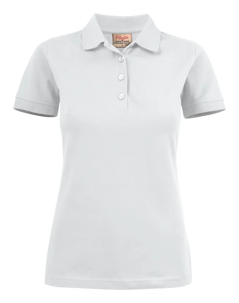 Surf Stretch Polo Pique Damen - Weiß