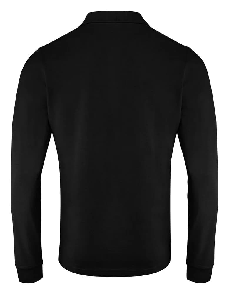 Surf Pro L/S Polo Pique Herren - Schwarz