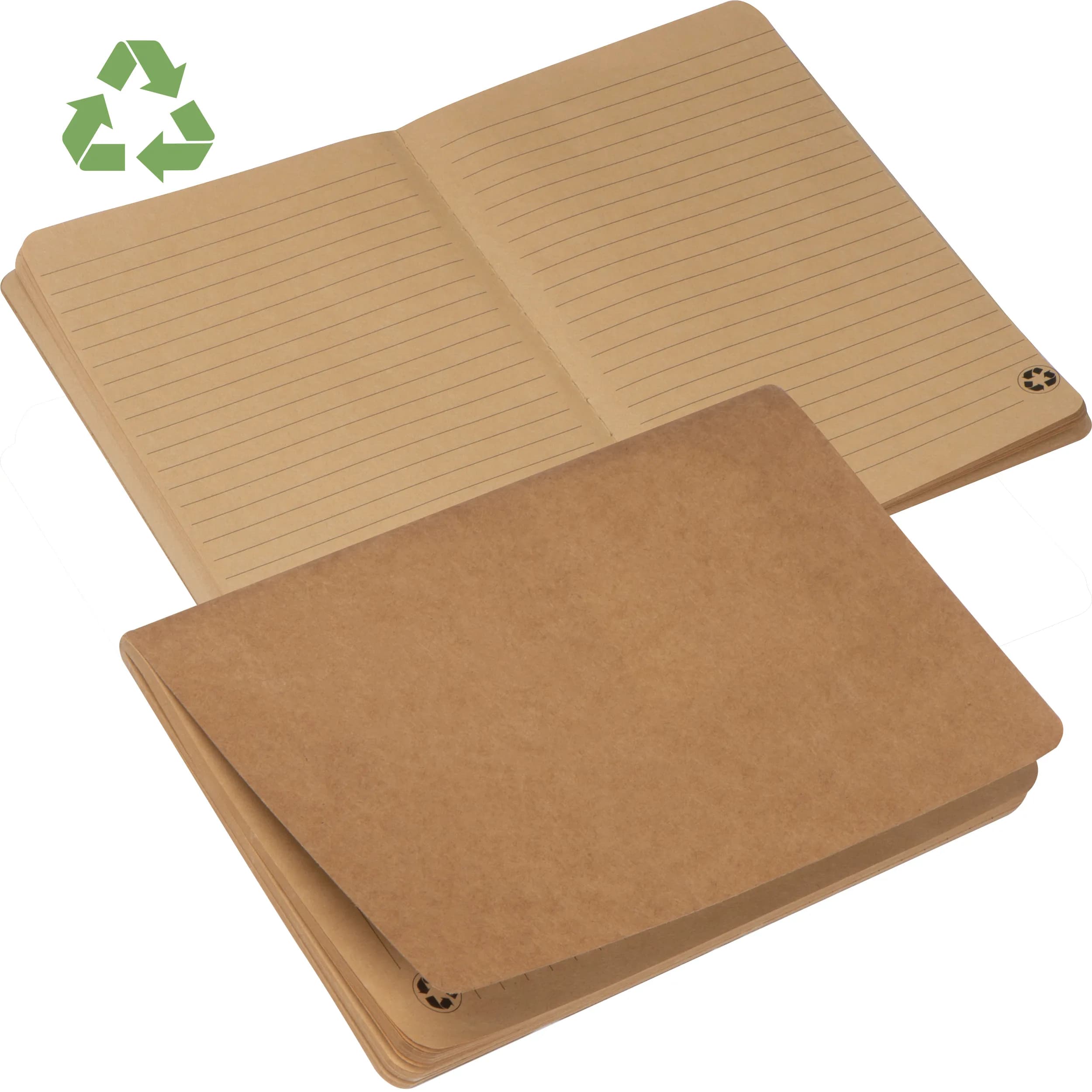 A5 Notizbuch aus Recycling Papier  BENEDETTO - beige