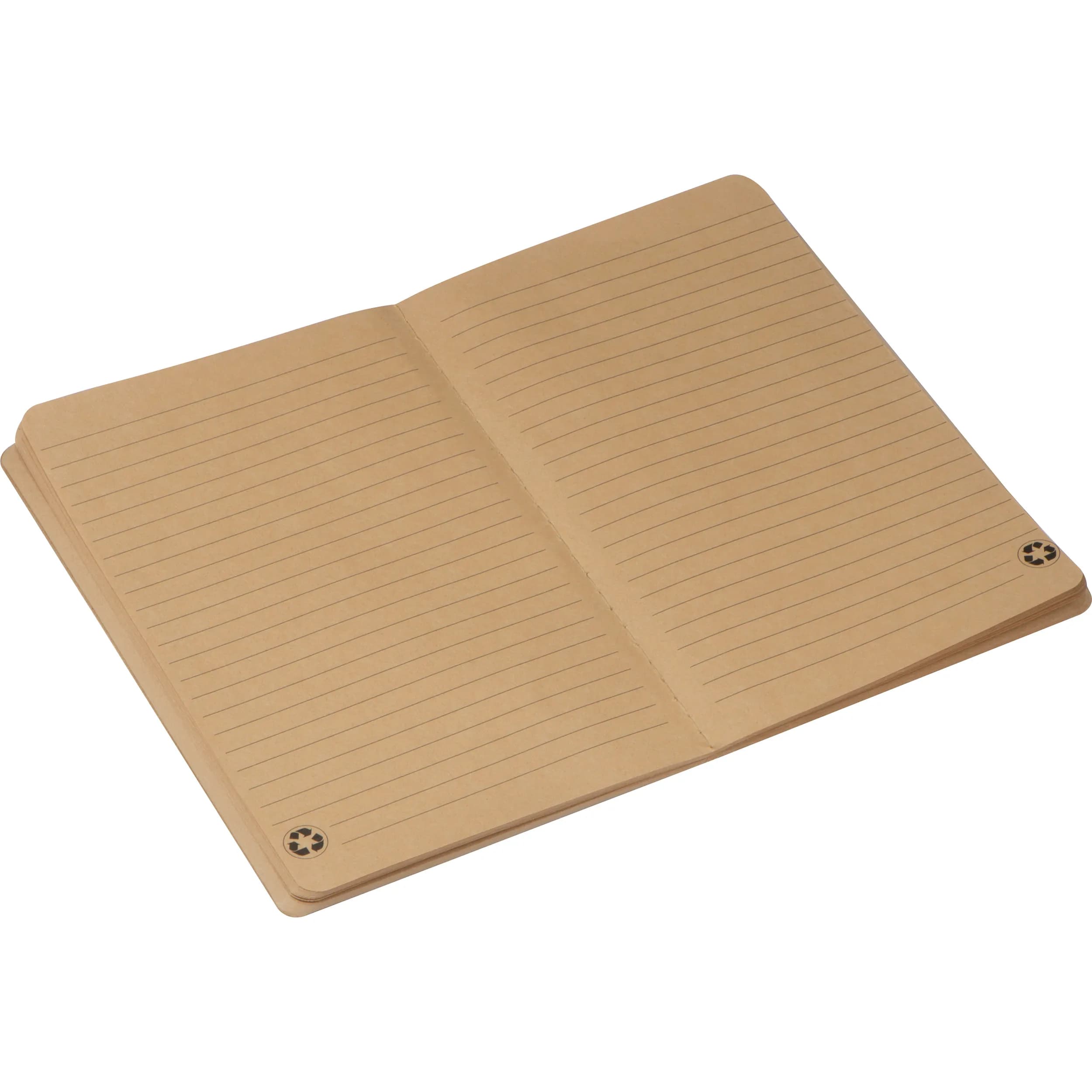 A5 Notizbuch aus Recycling Papier  BENEDETTO - beige
