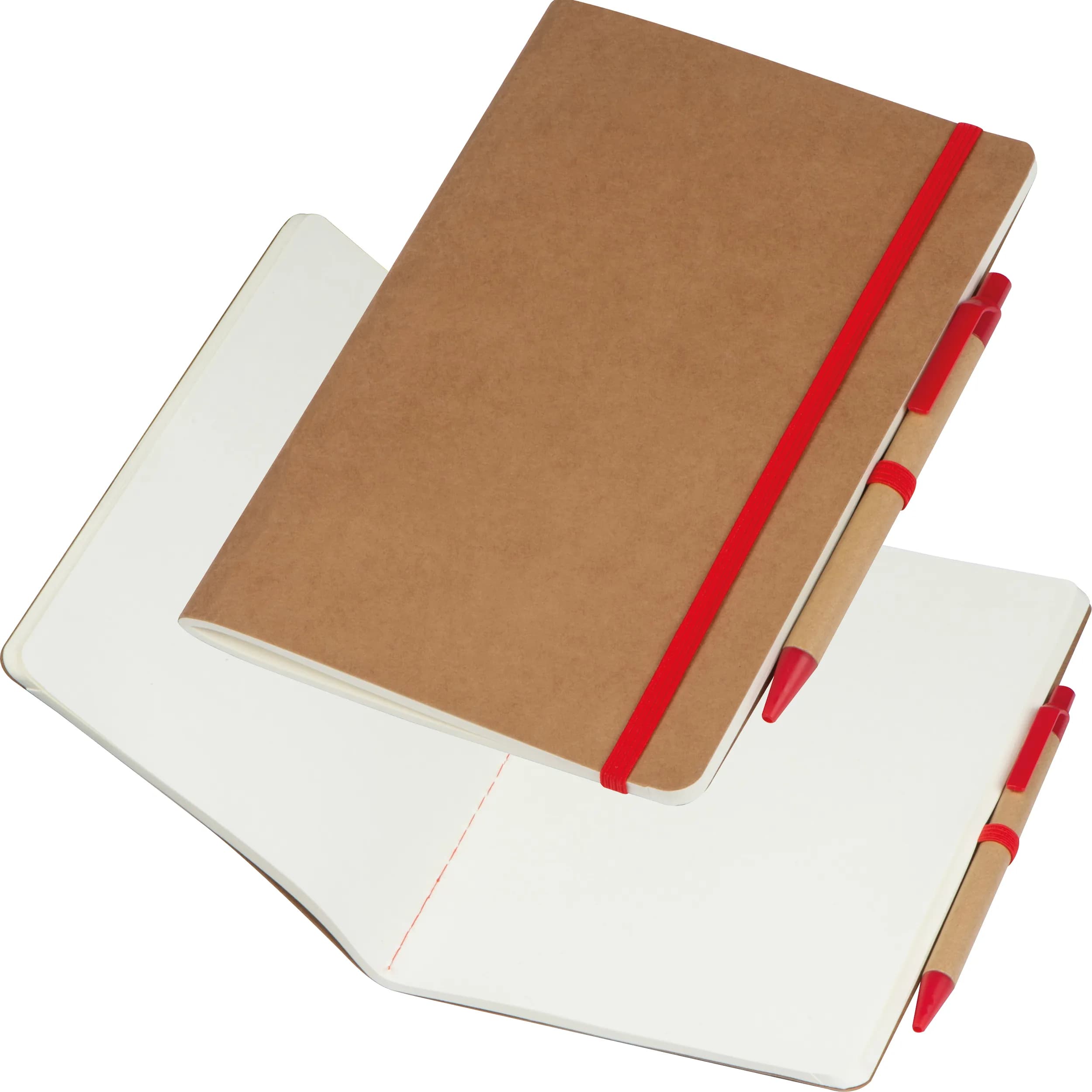 A5 Notizheft mit Kugelschreiber CHLOE - rot