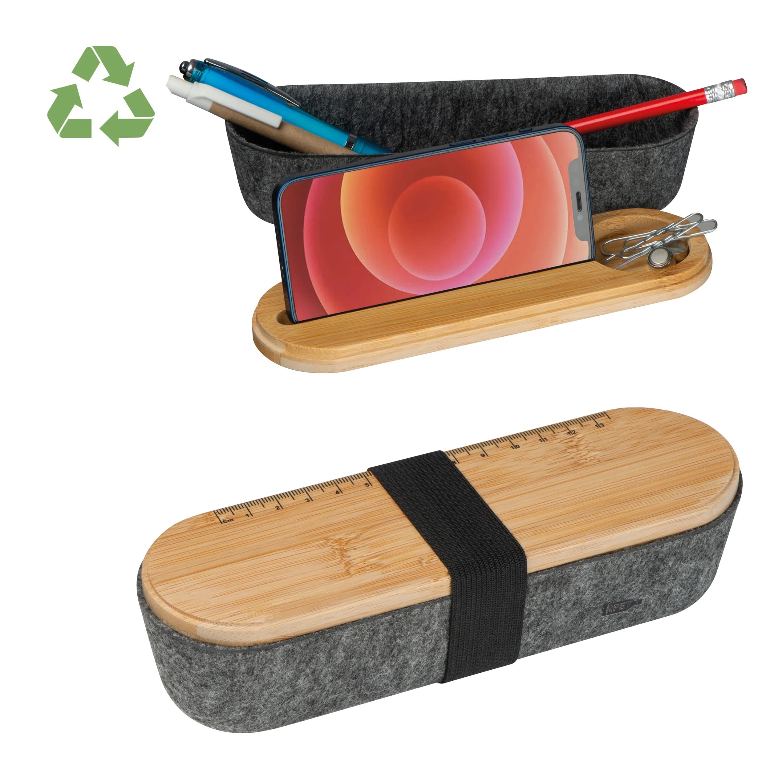 Etui für Schreibgeräte LUISE - anthrazit