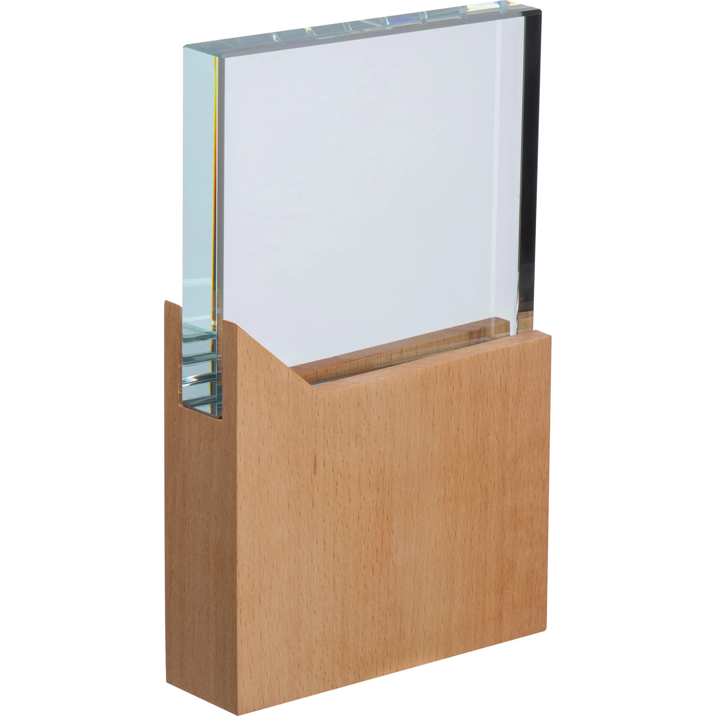 Trophäe mit Holzsockel GLORIA - beige