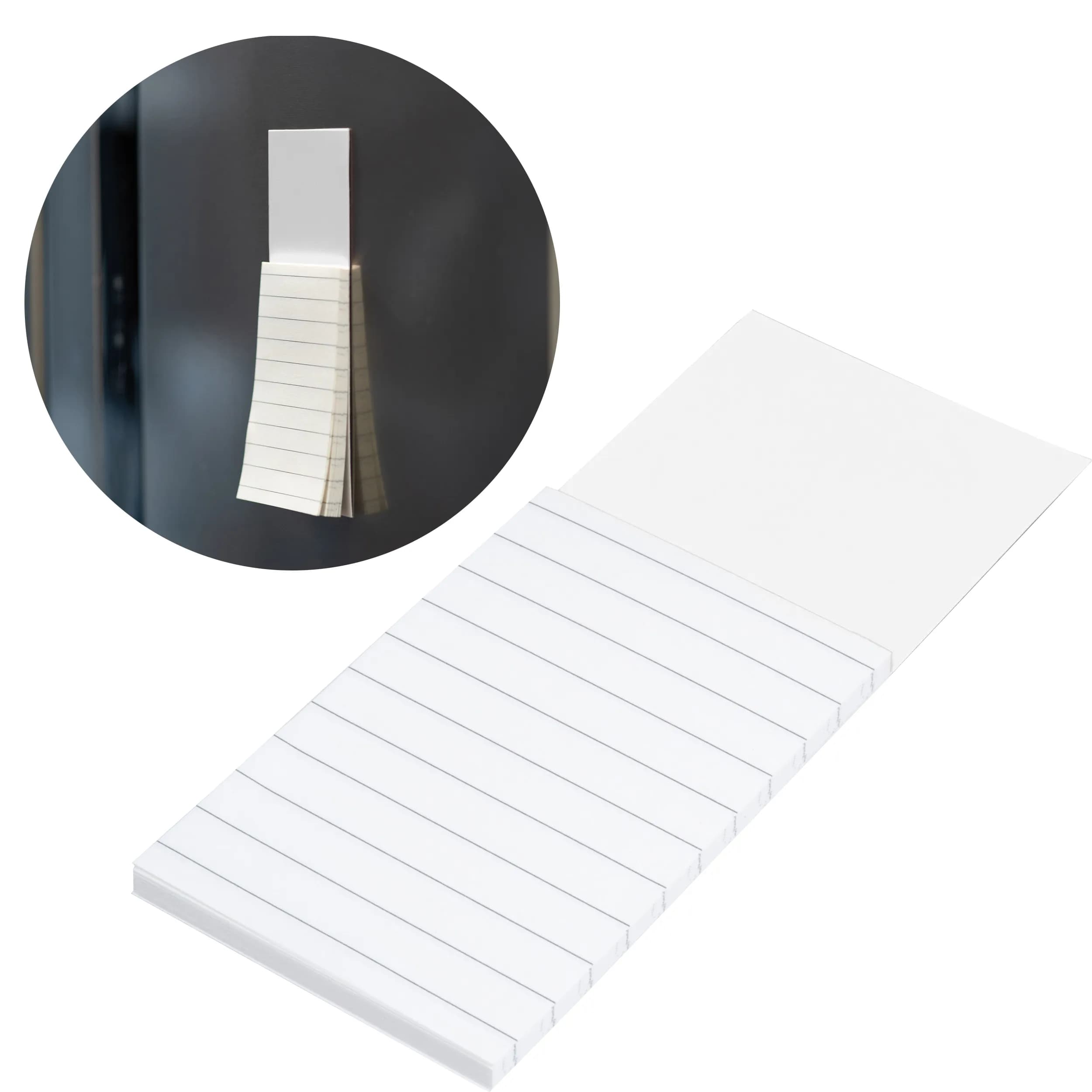 Kühlschrank-Magnet mit Notizzetteln HELGE - weiss