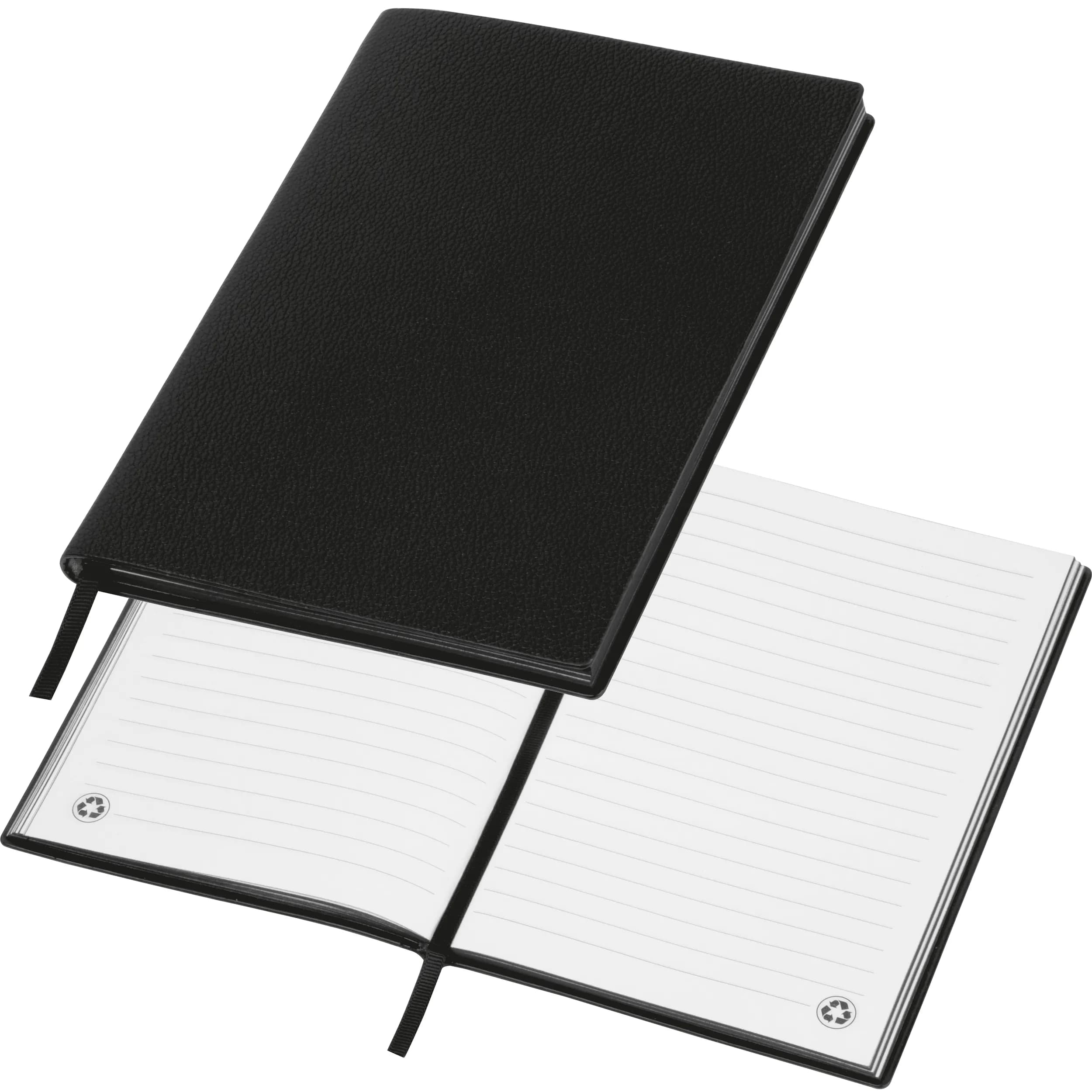 A5 Notizbuch aus Soft PU HENRI - schwarz