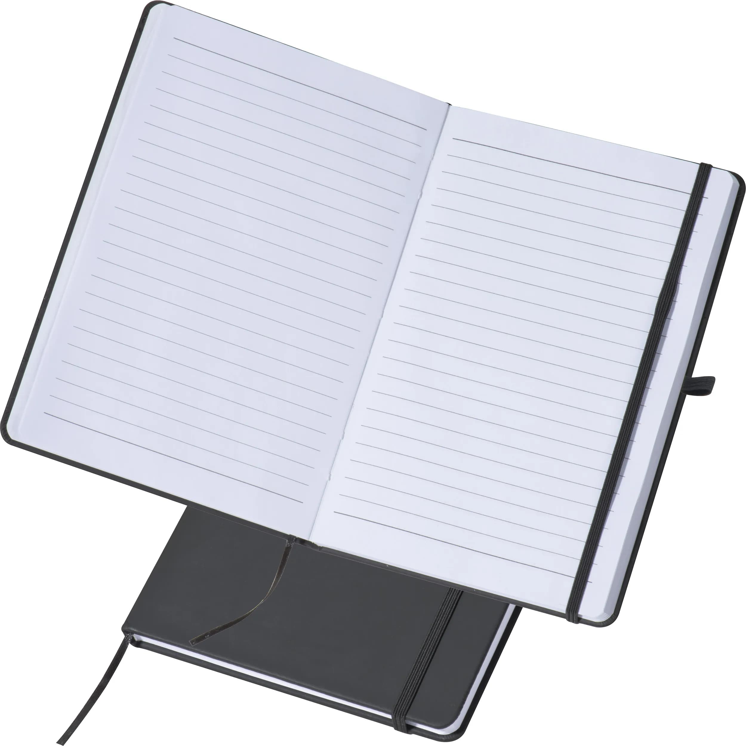 A5 Notizbuch mit linierten Seiten LORENA - schwarz