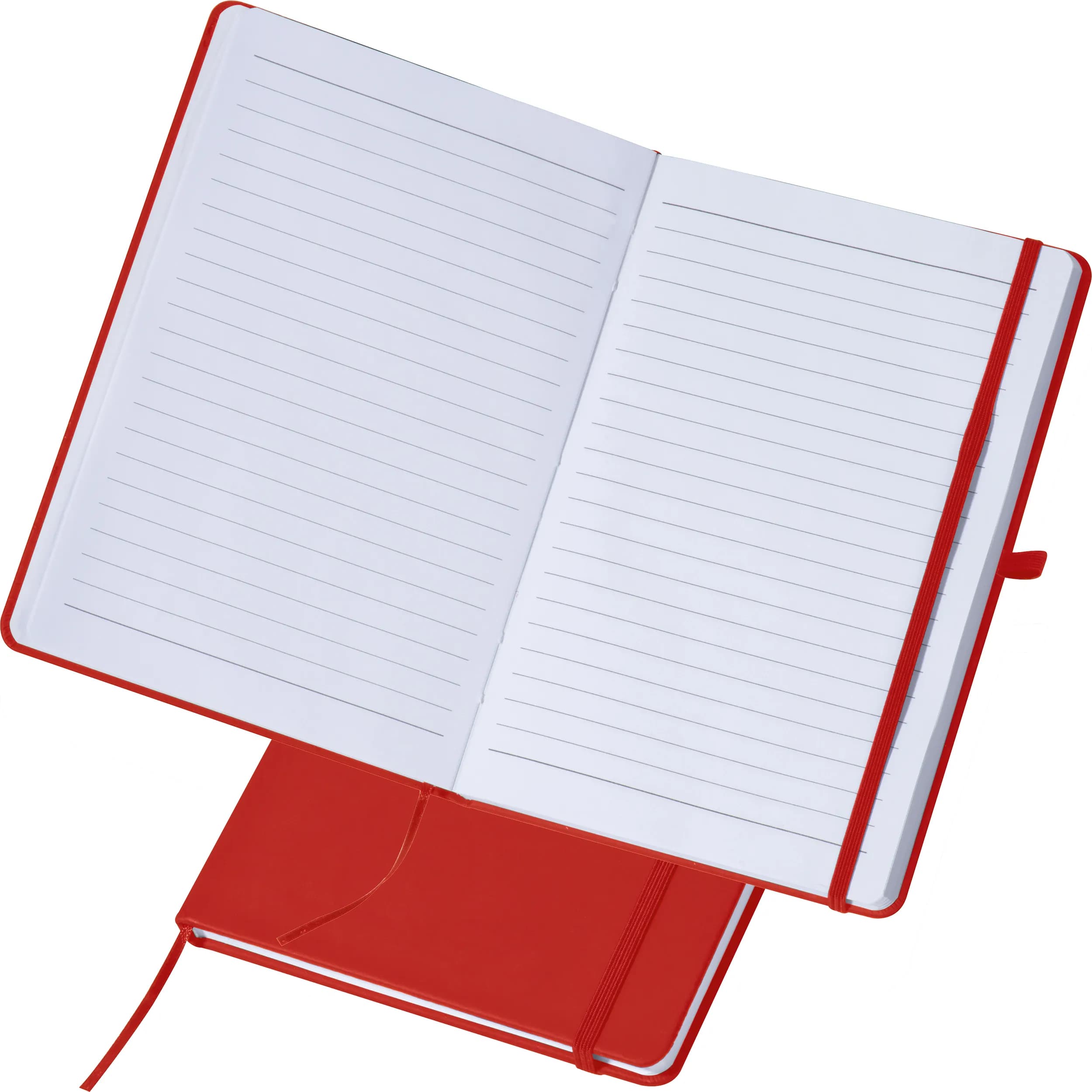 A5 Notizbuch mit linierten Seiten LORENA - rot