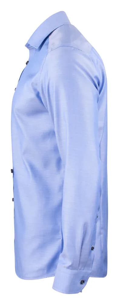 GB01 Twill Hemd Regular Fit Herren - Mittelblau