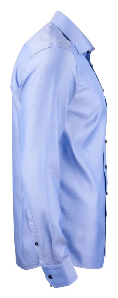 GB01 Twill Hemd Regular Fit Herren - Mittelblau