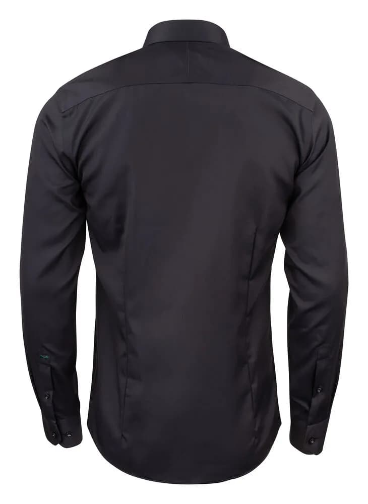 GB01 Twill Hemd Slim Fit Herren - Schwarz