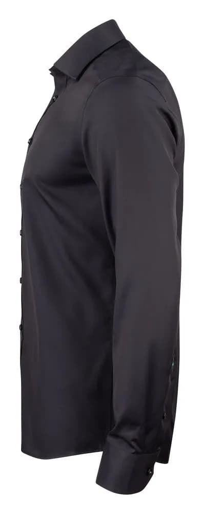 GB01 Twill Hemd Slim Fit Herren - Schwarz