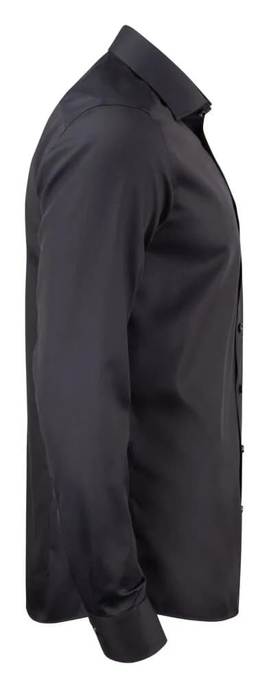 GB01 Twill Hemd Slim Fit Herren - Schwarz