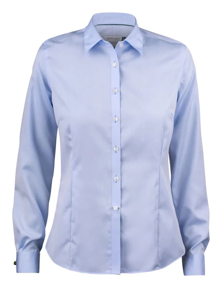 GB01 Twill Damen Blusen - Himmelblau