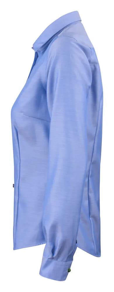 GB01 Twill Damen Blusen - Mittelblau