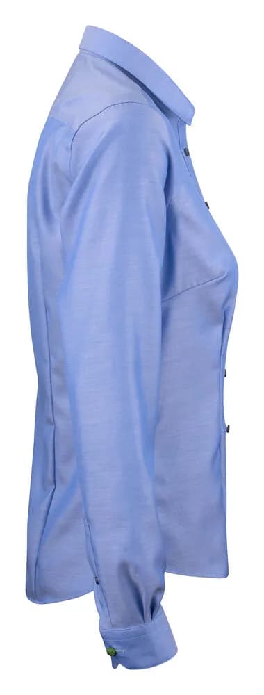 GB01 Twill Damen Blusen - Mittelblau
