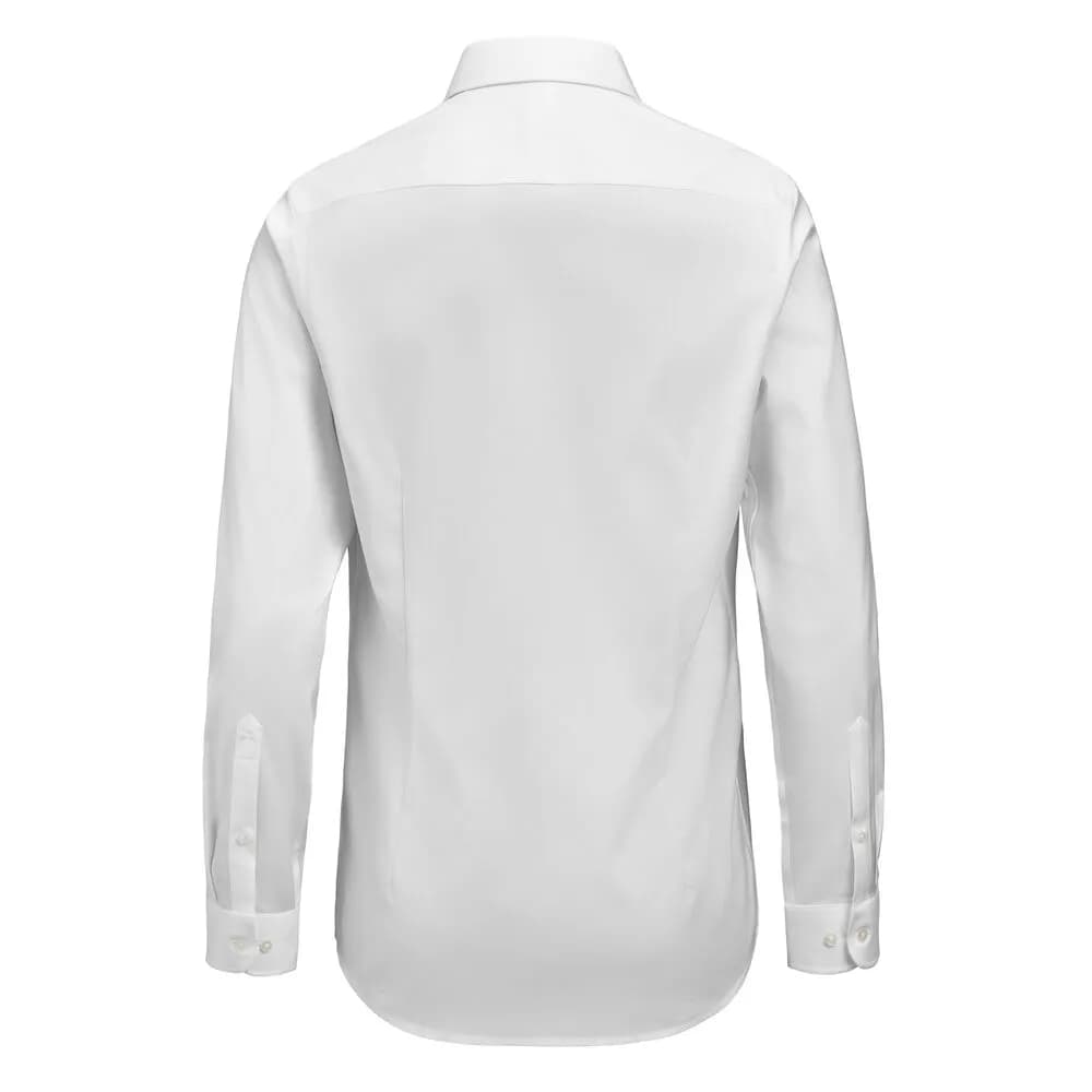 GB 02 Twill Stretch Hemd Regular Fit Herren - Weiß