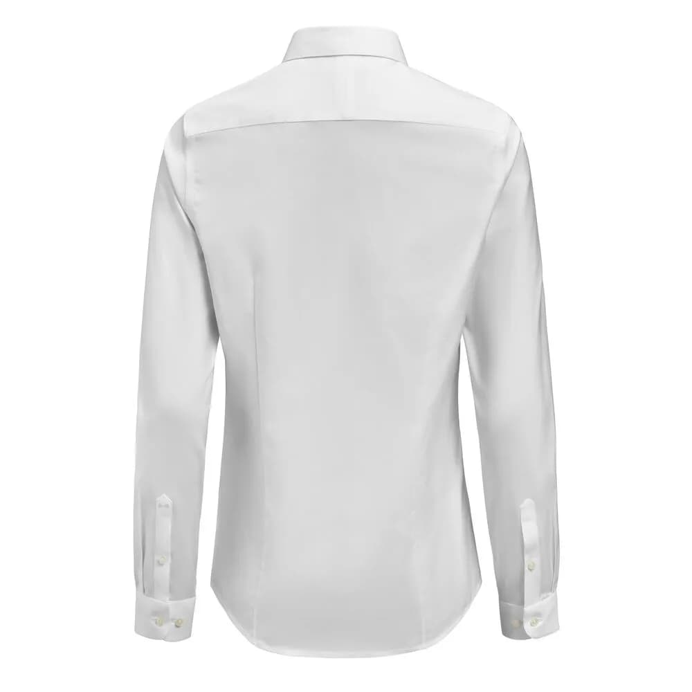 GB02 Twill Stretch Hemd Contemporary Fit Damen - Weiß