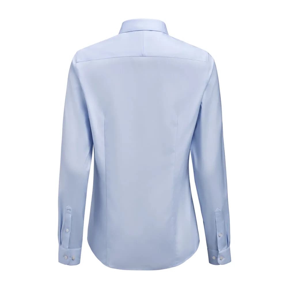 GB02 Twill Stretch  Hemd Contemporary Fit Damen - Himmelblau