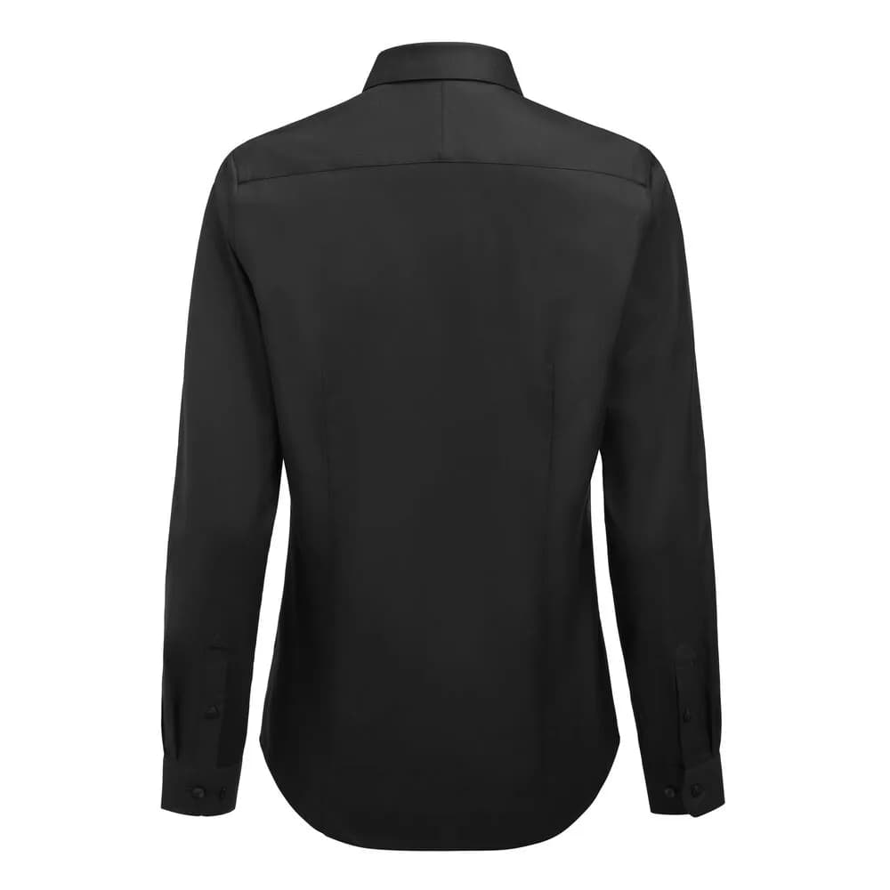 GB02 Twill Stretch Hemd Contemporary Fit Damen - Schwarz