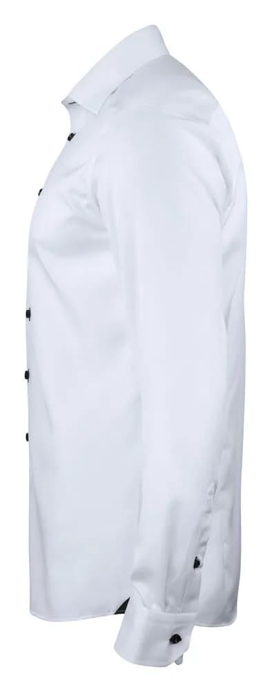 RB20 Twill Hemd Regular Fit Herren - Weiß/Schwarz