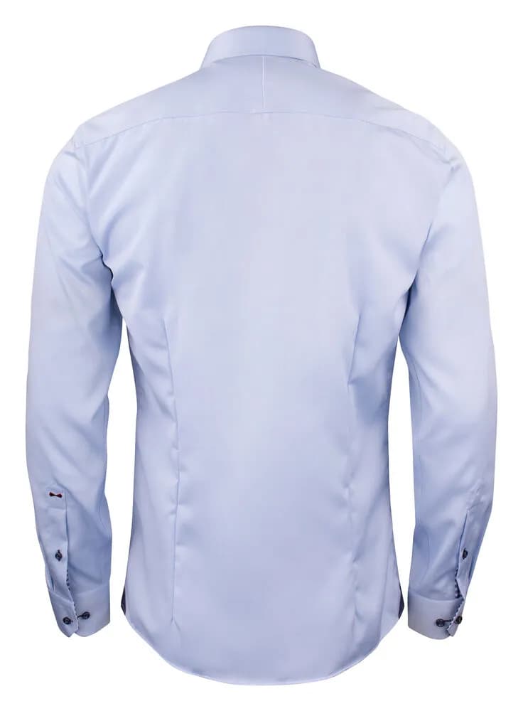 RB20 Twill Hemd Regular Fit Herren - Hellblau/Marine