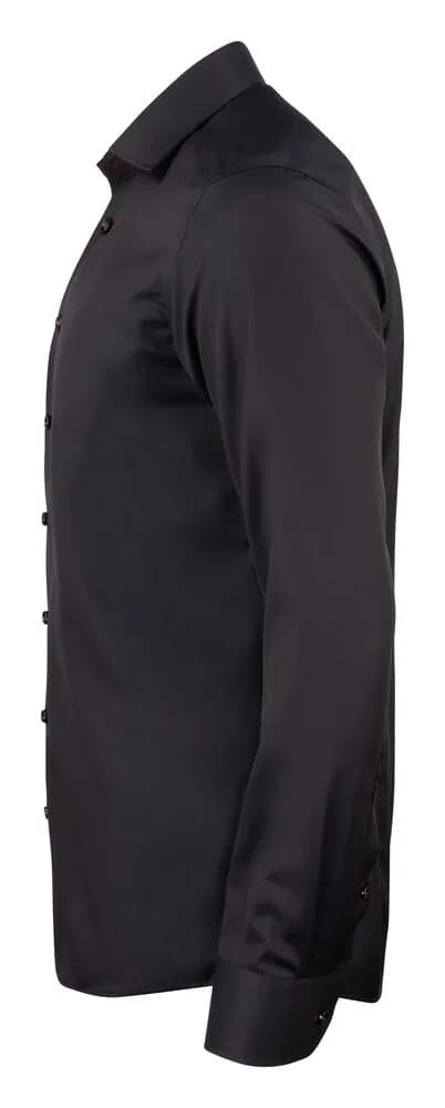 RB20 Twill Hemd Regular Fit Herren - Schwarz/Rot