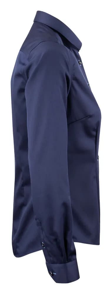 RB20 Twill Damen Blusen - Marine/Hellblau