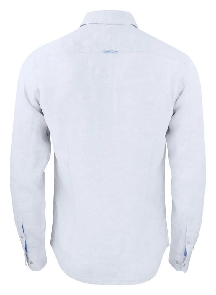 IB33 Linen Hemd Slim Fit Herren - Weiß