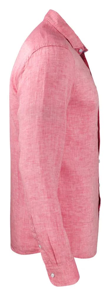 IB33 Linen Hemd Regular Fit Herren - Rot