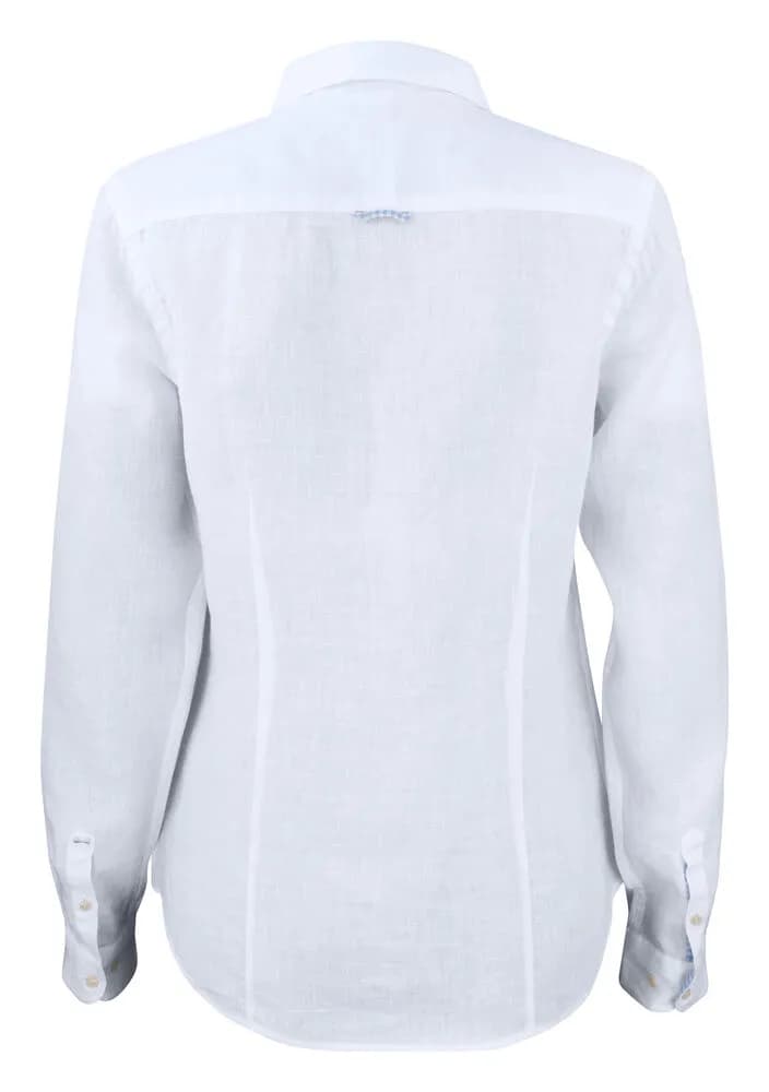 IB33 Linen Damen Blusen - Weiß