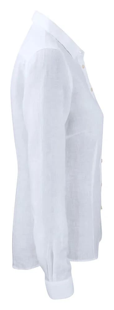 IB33 Linen Damen Blusen - Weiß