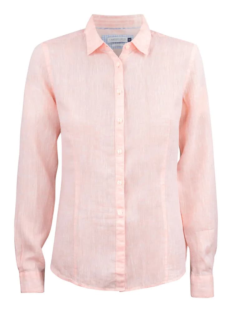 IB33 Linen Damen Blusen - Orange