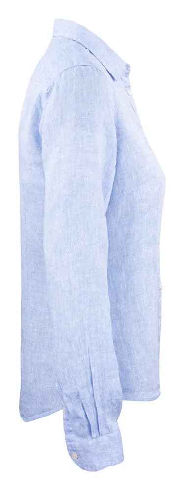 IB33 Linen Damen Blusen - Hellblau