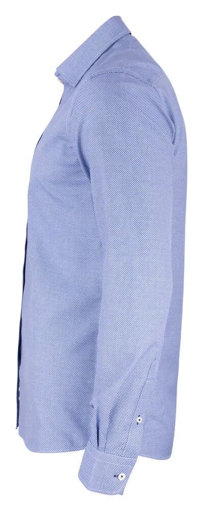 PB48 Jacquard Hemd Regular Fit Herren - Blau Muster