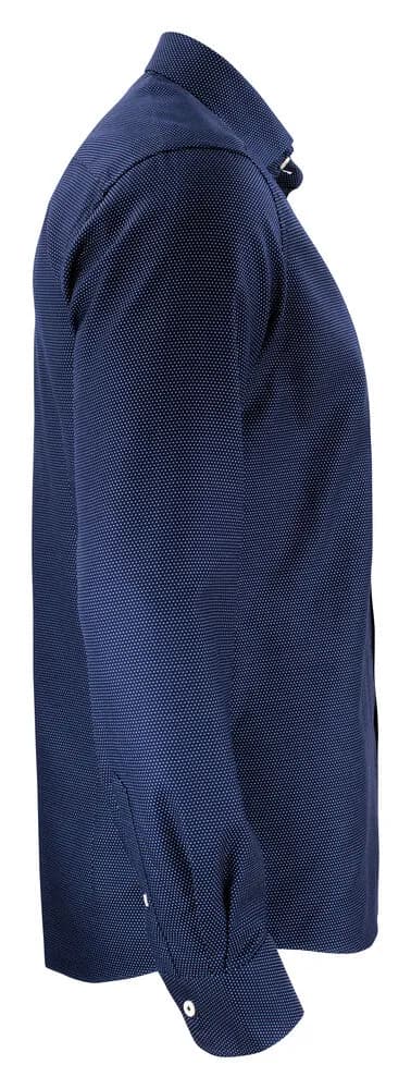 PB49 Jacquard Hemd Regular Fit Herren - Marine/Weiß Punkten