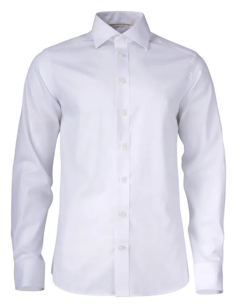 YB50 Twill Hemd Regular Fit Herren - Weiß