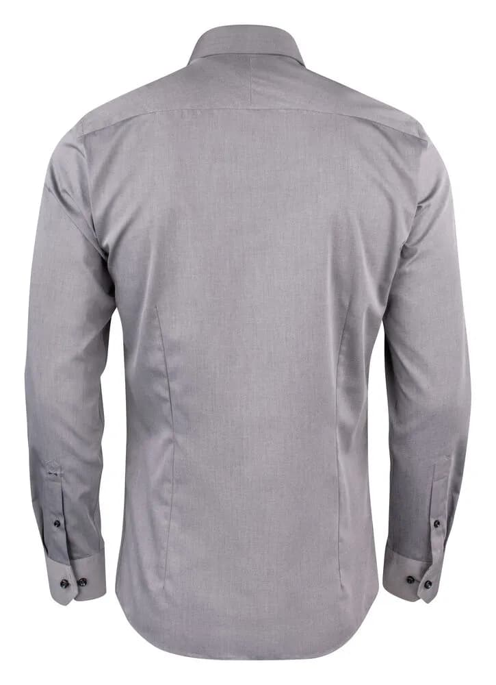YB50 Twill Hemd Slim Fit Herren - Grau