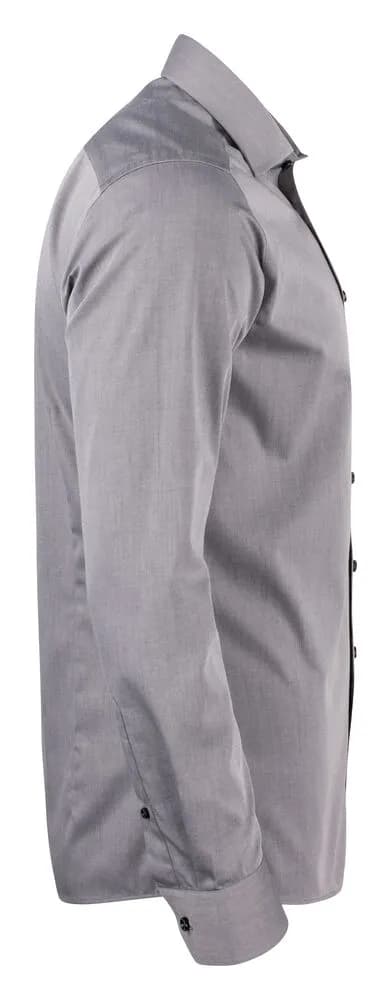 YB50 Twill Hemd Slim Fit Herren - Grau