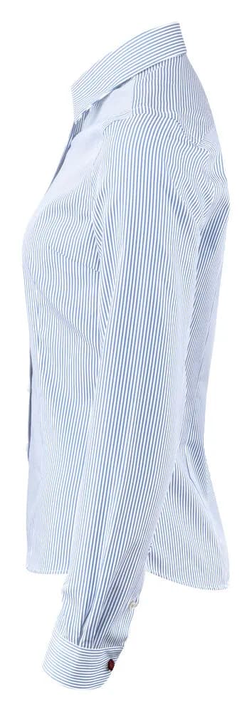 YB50 Twill Woman - Himmelblau/Gestreift