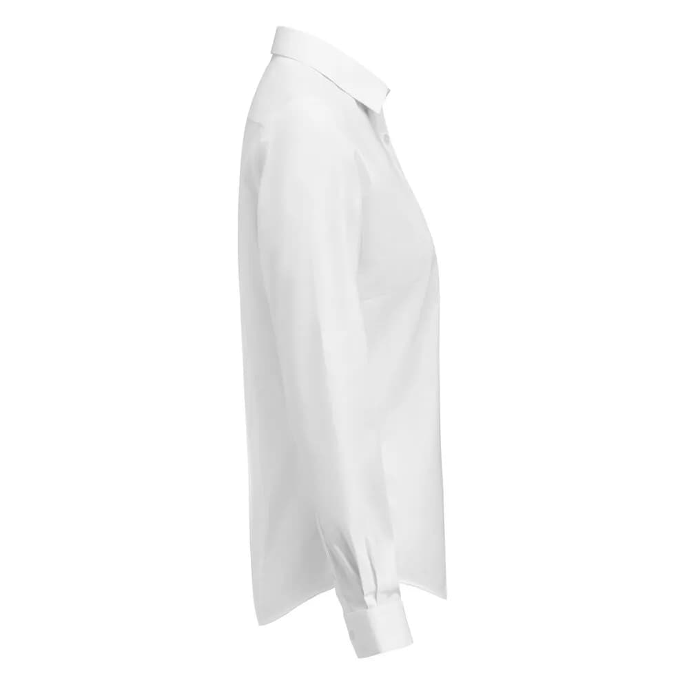 YB50 Twill Bluse Contemporary Fit Femmes - Weiß