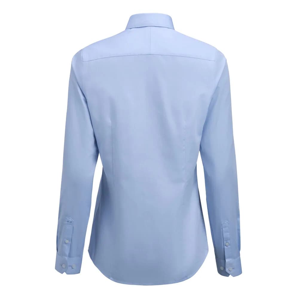 YB50 Twill Bluse Contemporary Fit Femmes - Hellblau