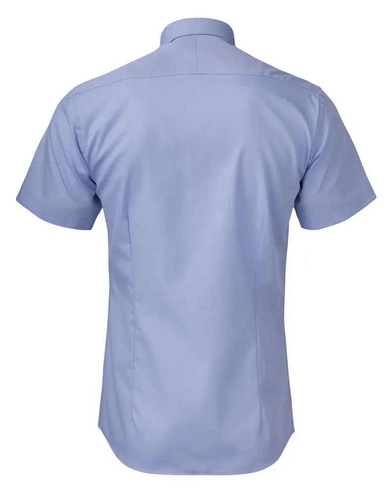 YB50 Twill S/S Regular Hemd Regular Fit Herren - Himmelblau