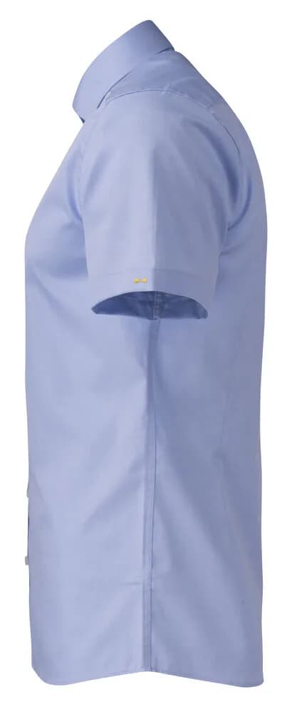 YB50 Twill S/S Regular Hemd Regular Fit Herren - Himmelblau