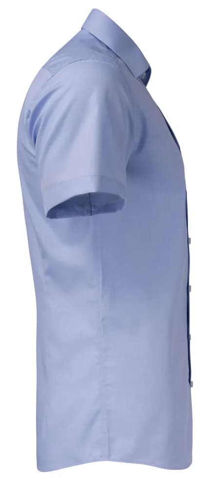 YB50 Twill S/S Regular Hemd Regular Fit Herren - Himmelblau