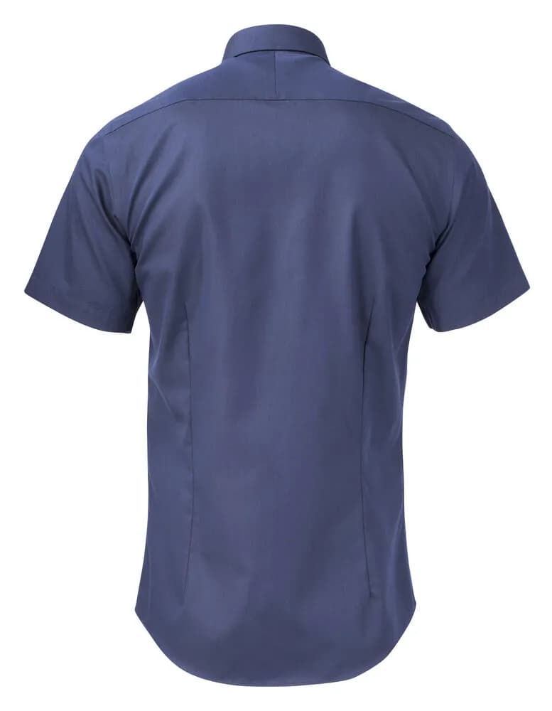 YB50 Twill S/S Hemd Slim Fit Herren - Marine