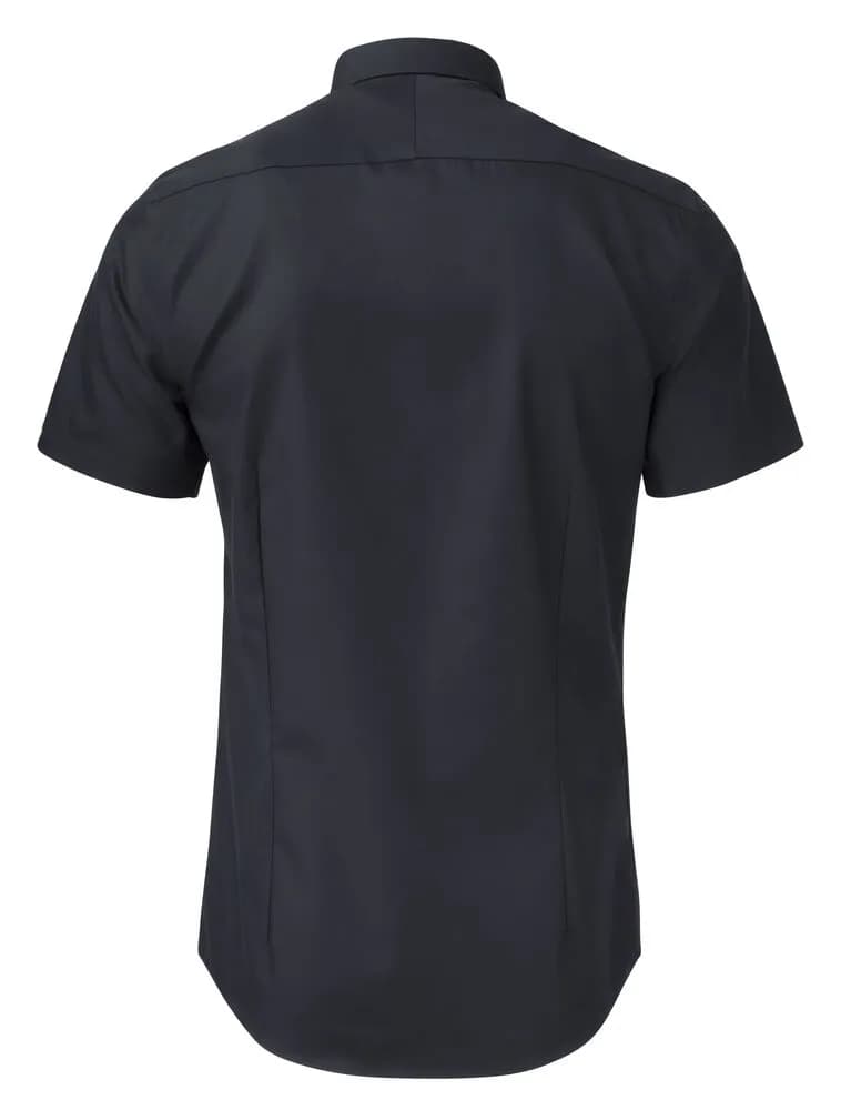 YB50 Twill S/S Regular Hemd Regular Fit Herren - Schwarz