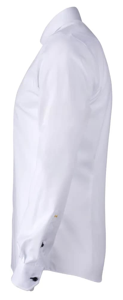 YB51 Twill Hemd Slim Fit Herren - Weiß/Hellblau