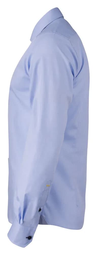 YB51 Twill Regular Hemd Regular Fit Herren - Hellblau/Marine